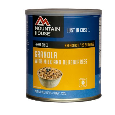 MOUNTAIN HOUSE GRANOLA WITH MILK AND BLUEBERRIES #10 CAN
