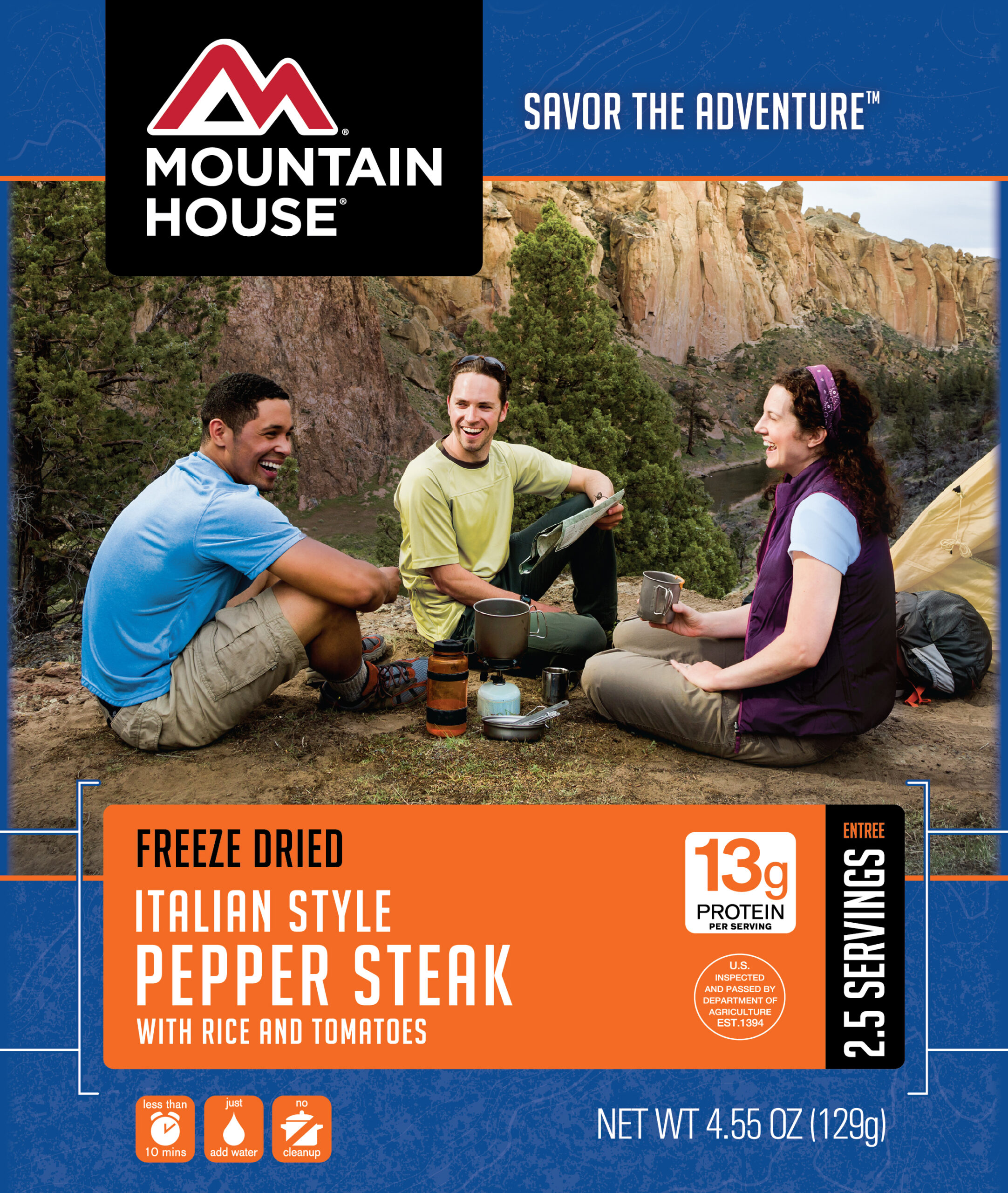 MOUNTAIN HOUSE ITALIAN STYLE PEPPER STEAK WITH RICE - Image 2