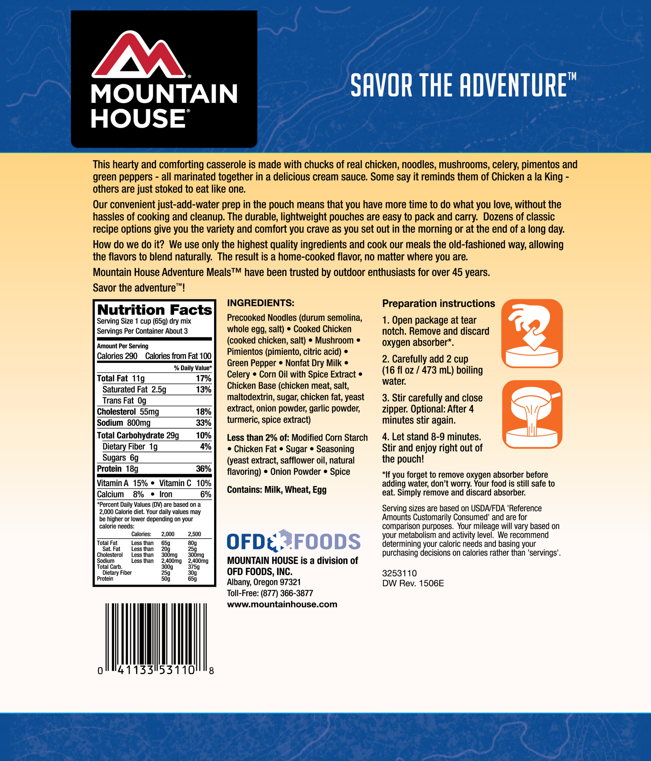 MOUNTAIN HOUSE HOMESTYLE CHICKEN NOODLE CASSEROLE - Image 4